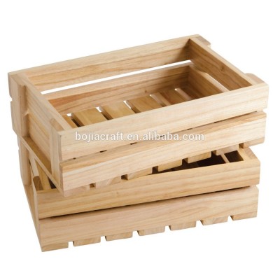 Wholesale Accent Style Wooden Crate/ Wooden Storage Crate Box For Vegetable