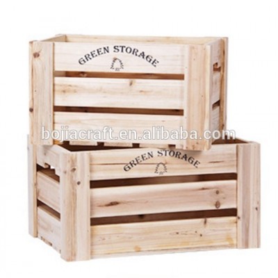 Wholesale Cheap vintage handmade rustic wooden fruit crates for sale