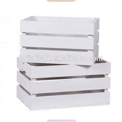 Novelty fancy wood crate wood money gift box with sliding lid